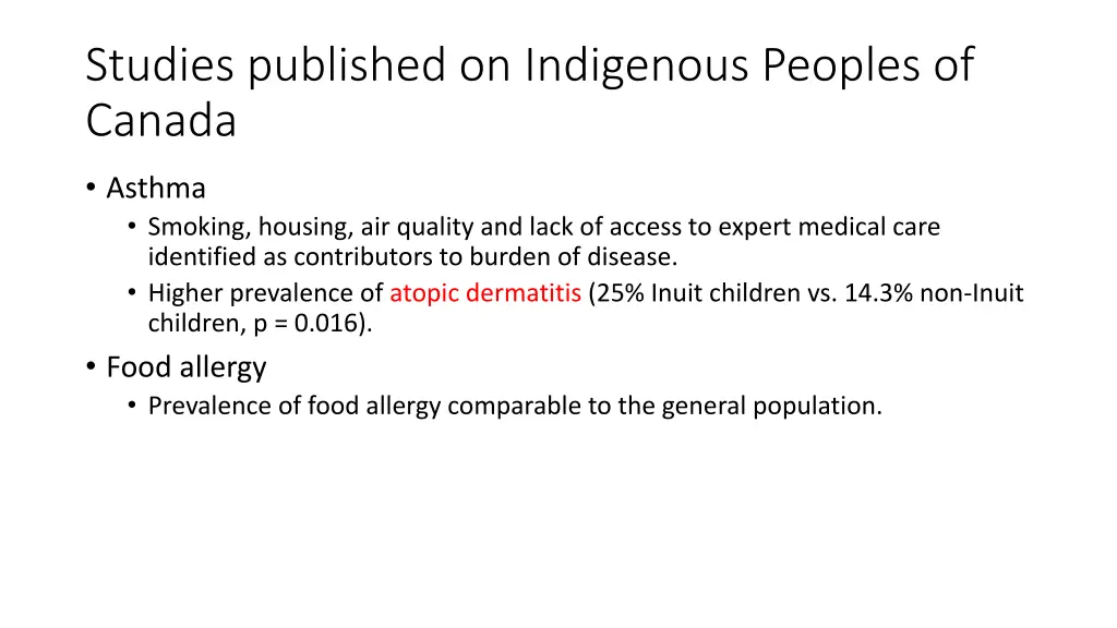 studies published on indigenous peoples of canada