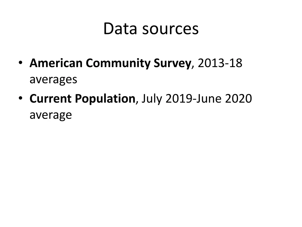 data sources