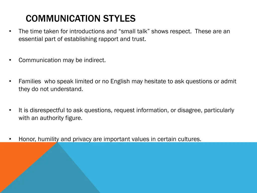 communication styles