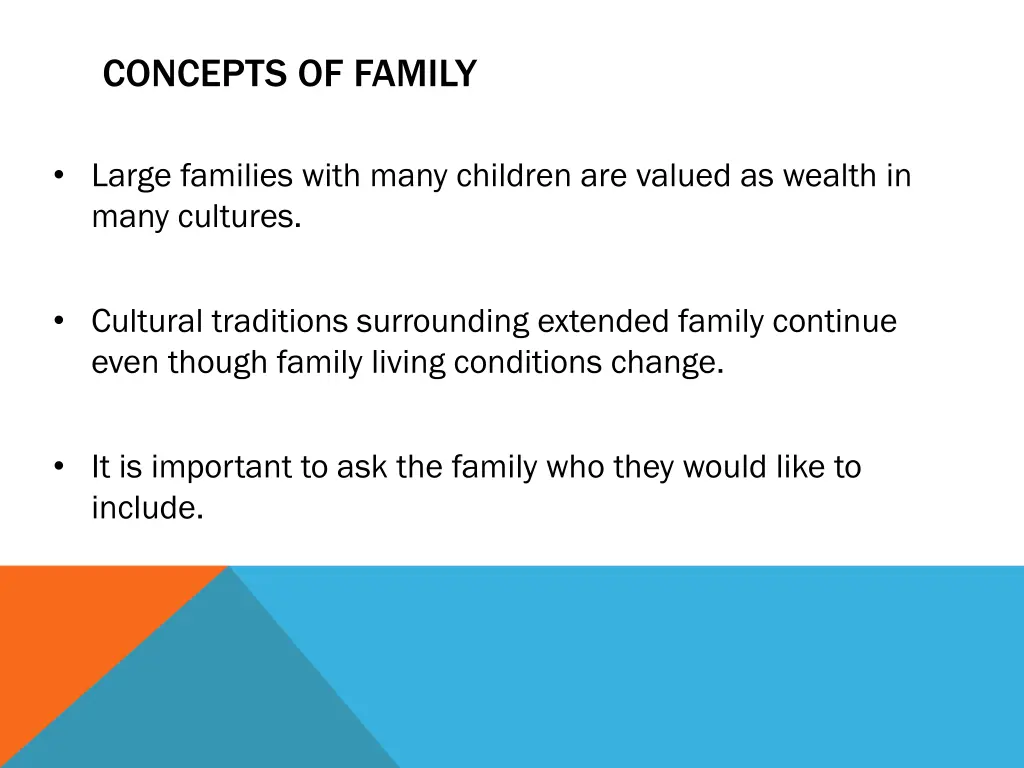 concepts of family