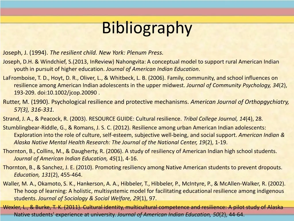 bibliography 1