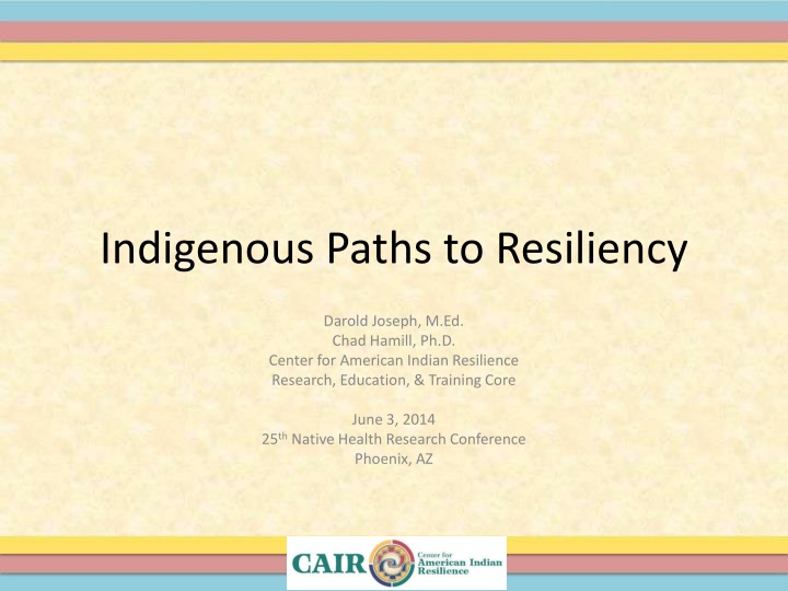 indigenous paths to resiliency