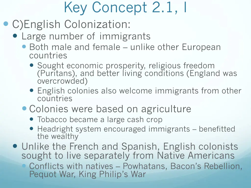 key concept 2 1 i c english colonization large