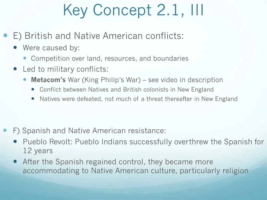 key concept 2 1 iii 2