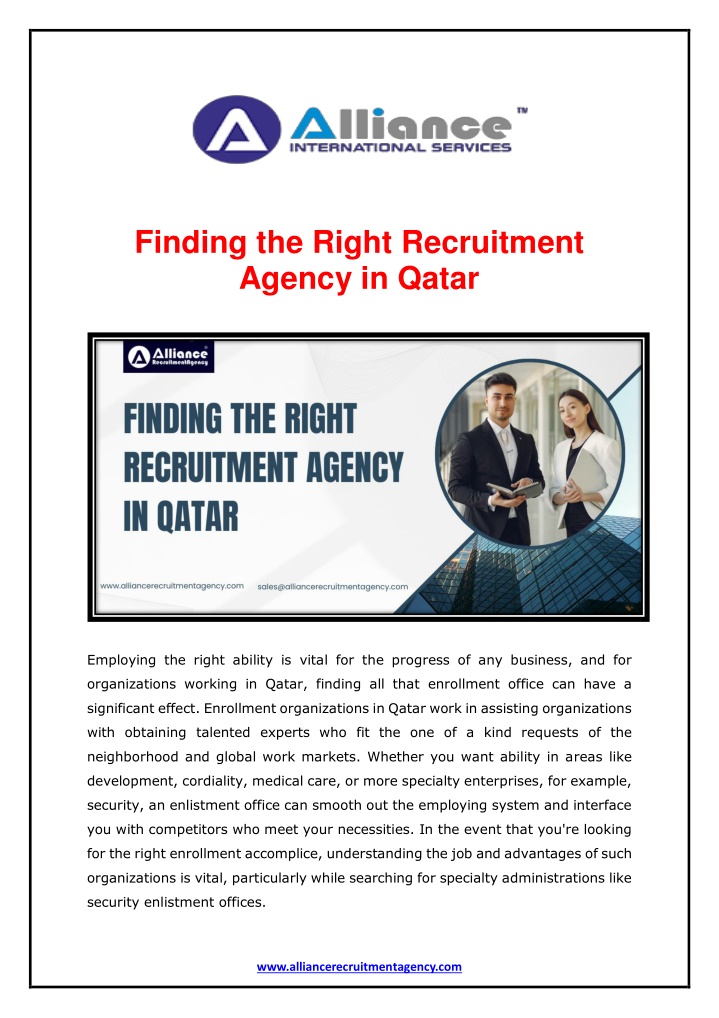 finding the right recruitment agency in qatar