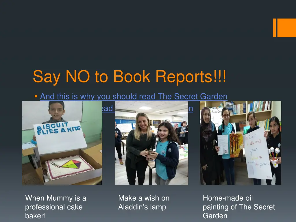 say no to book reports