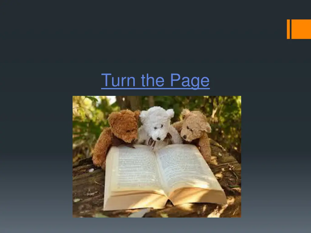 turn the page