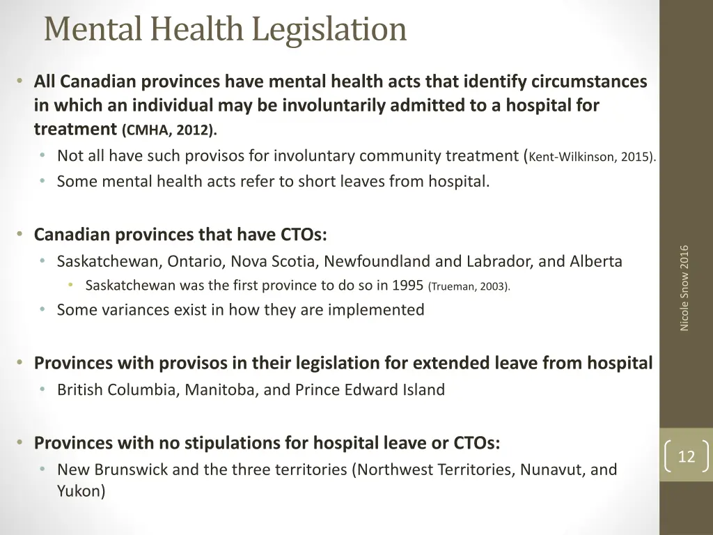 mental health legislation 5