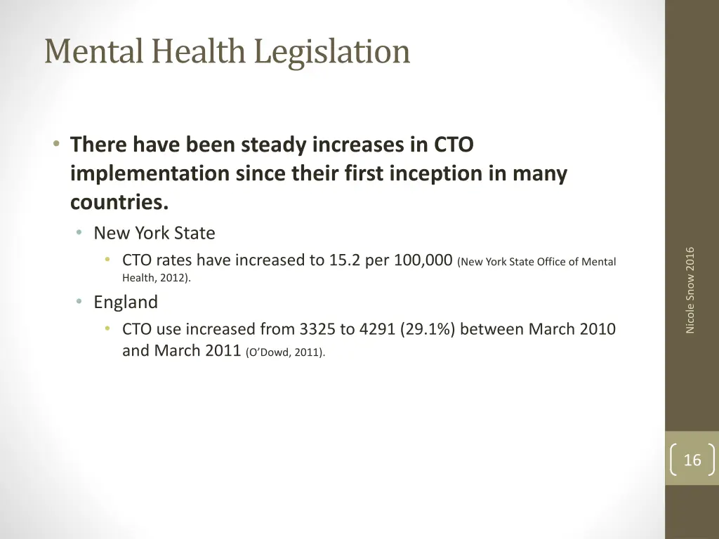 mental health legislation 8