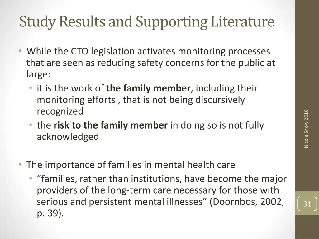 study results and supporting literature 13