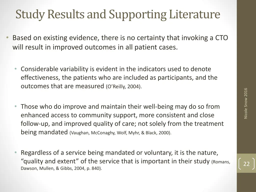 study results and supporting literature 4