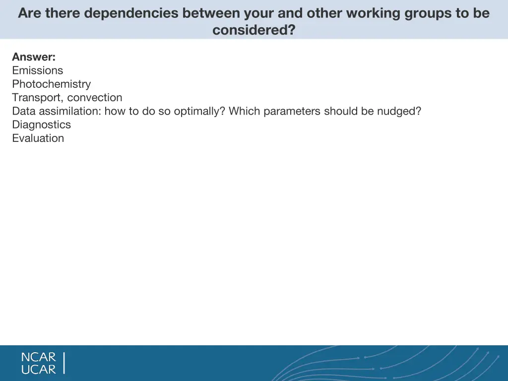 are there dependencies between your and other