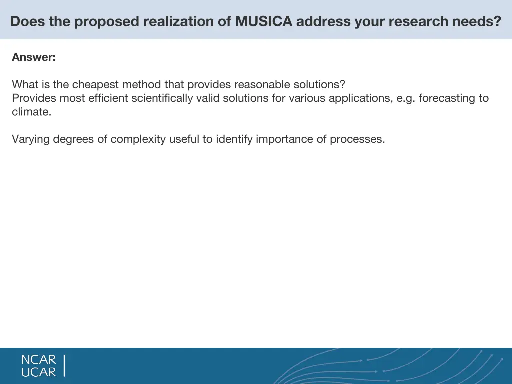 does the proposed realization of musica address