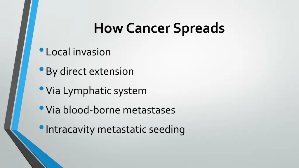 how cancer spreads local invasion by direct