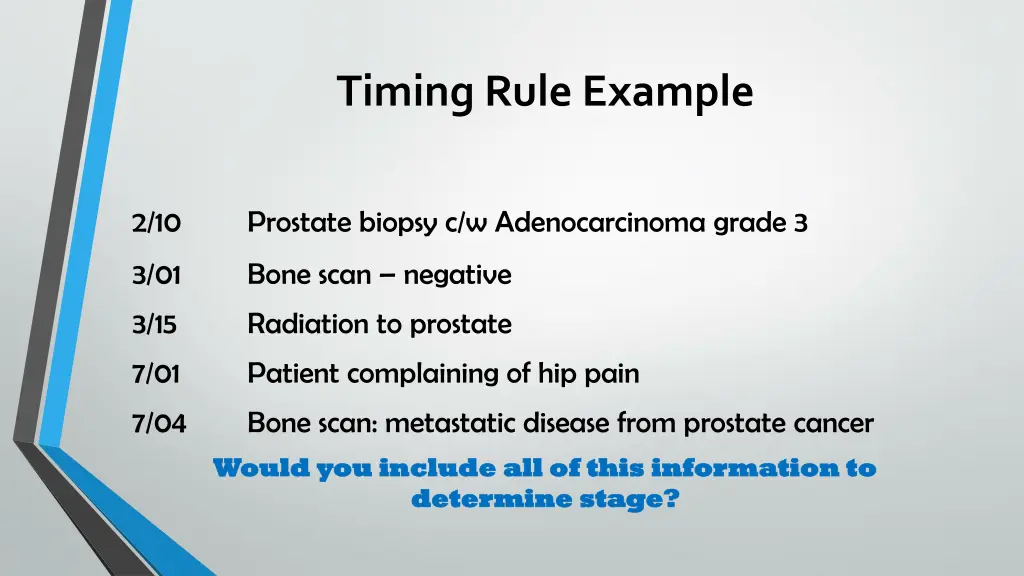 timing rule example