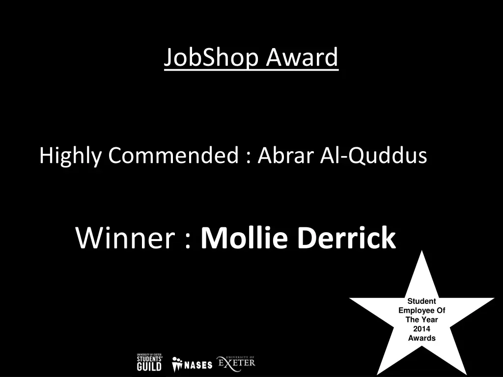 jobshop award