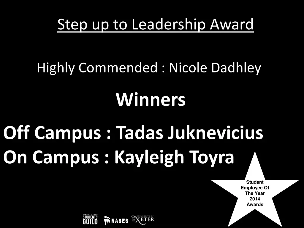 step up to leadership award