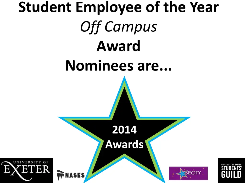 student employee of the year off campus award