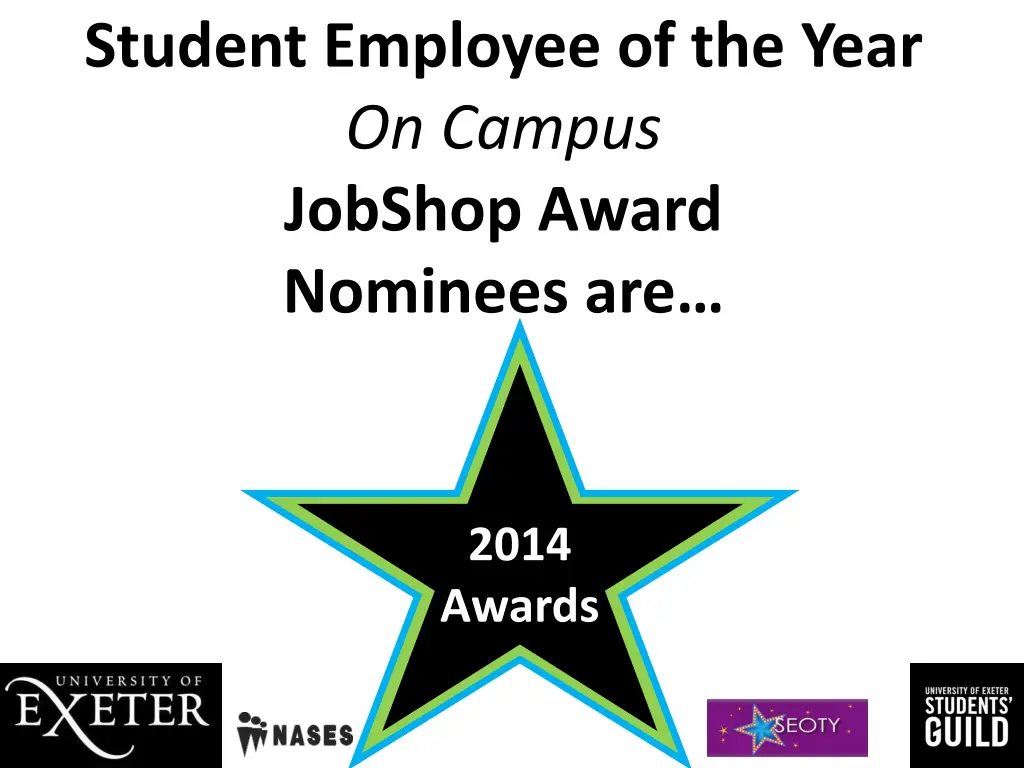 student employee of the year on campus jobshop