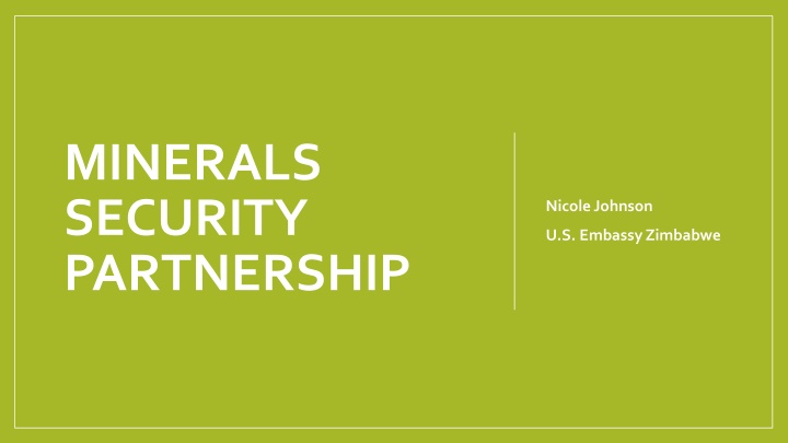 minerals security partnership