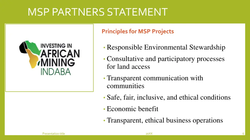 msp partners statement