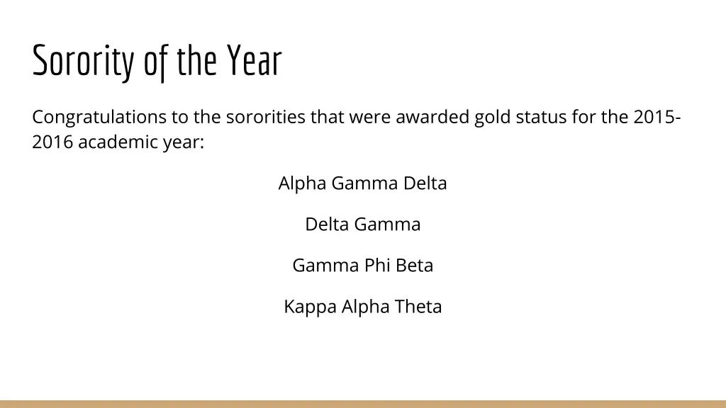 sorority of the year