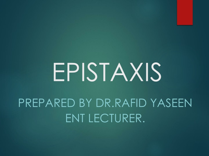 epistaxis