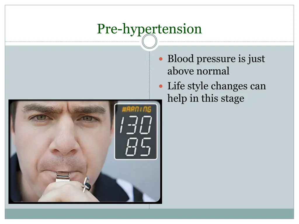 pre hypertension