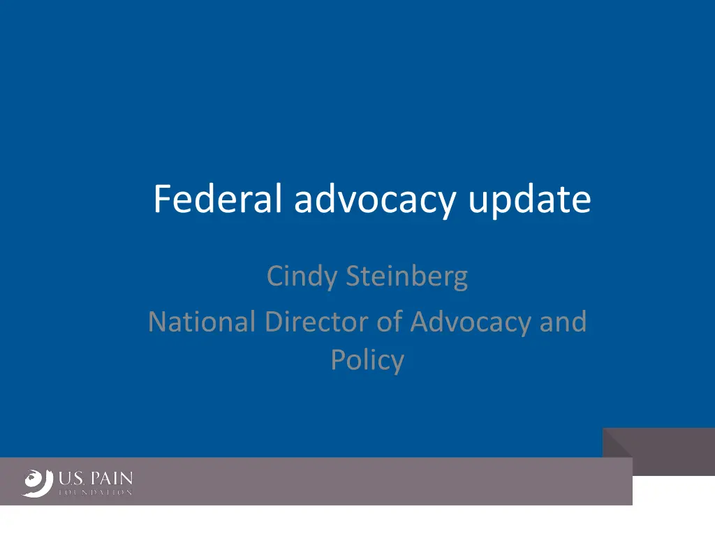 federal advocacy update