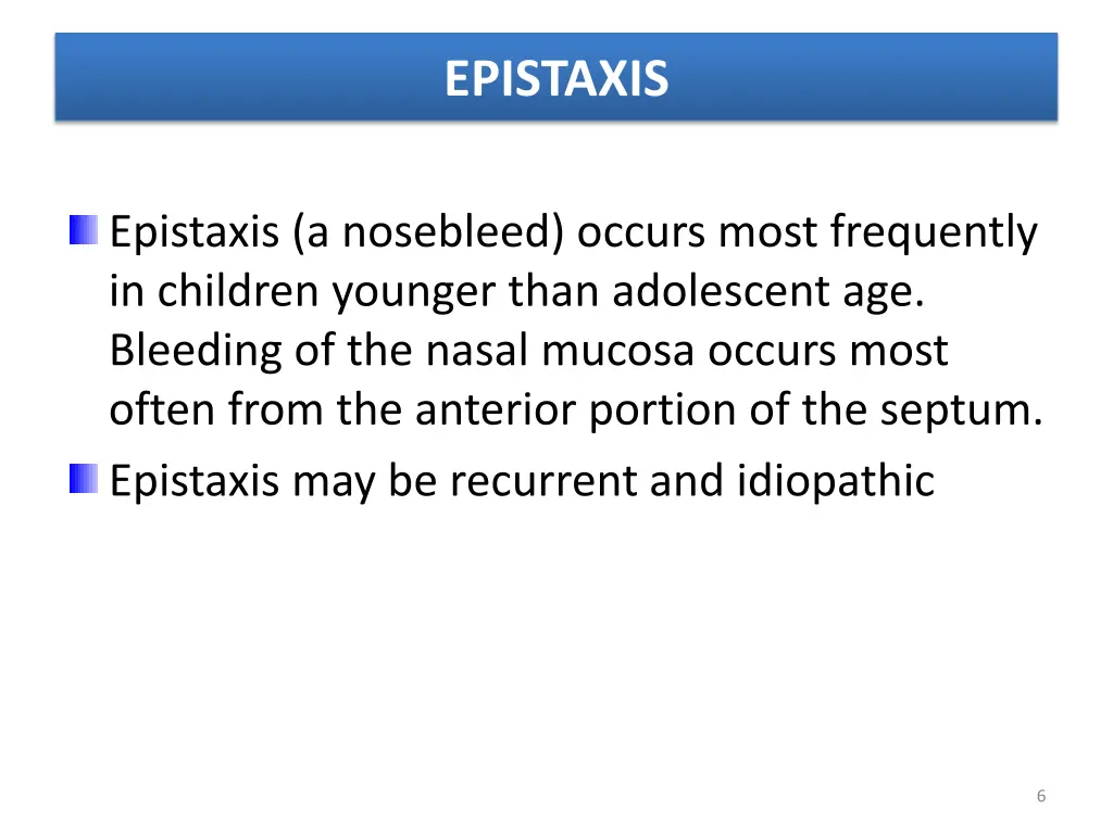 epistaxis