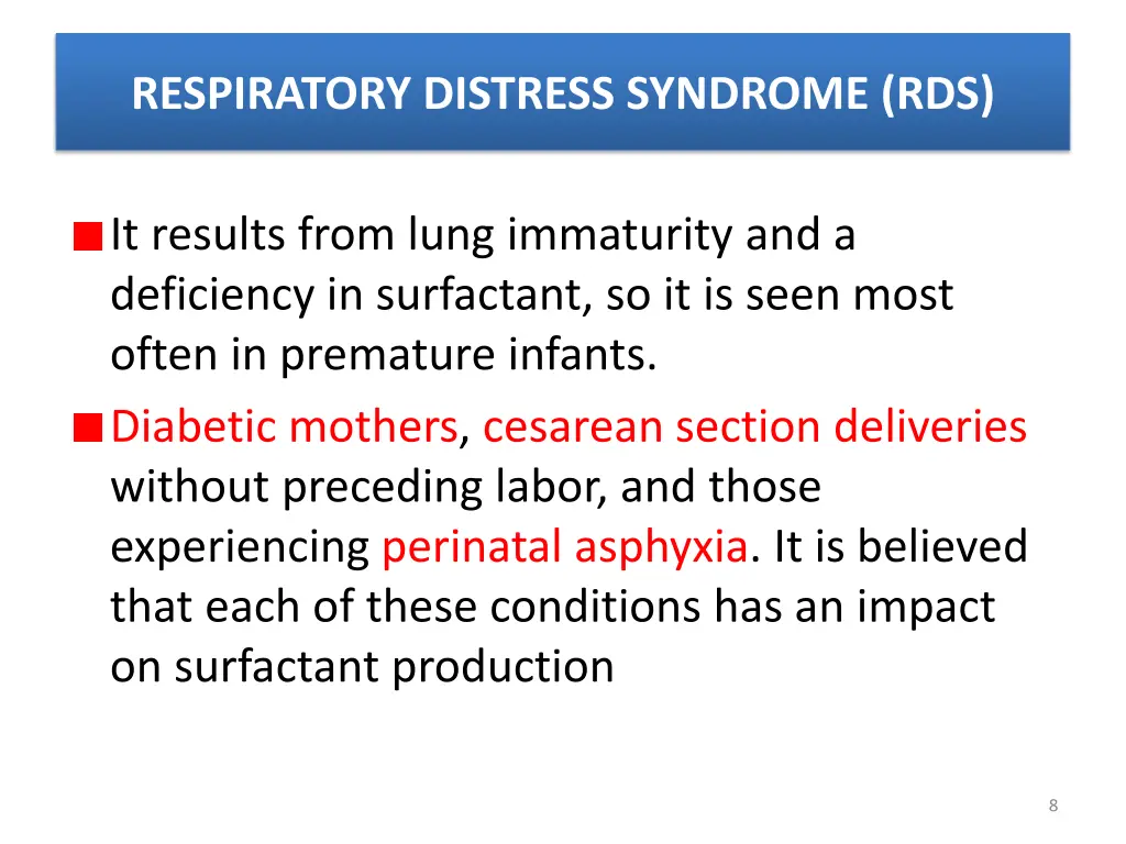 respiratory distress syndrome rds