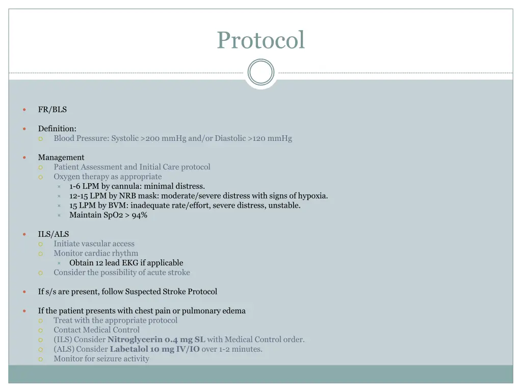 protocol