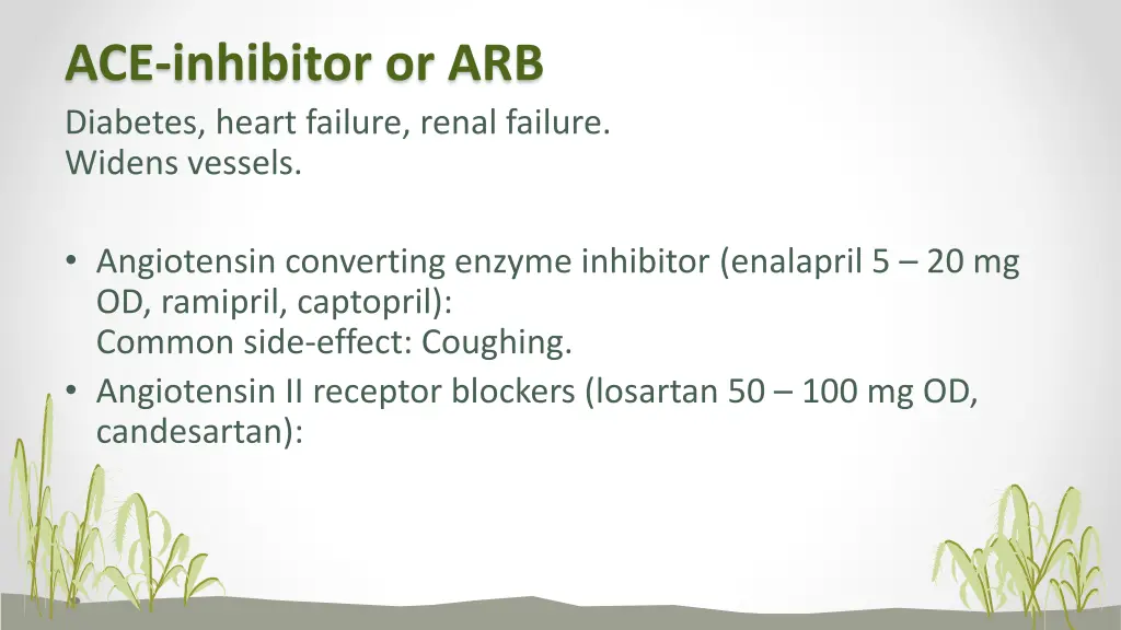 ace inhibitor or arb diabetes heart failure renal