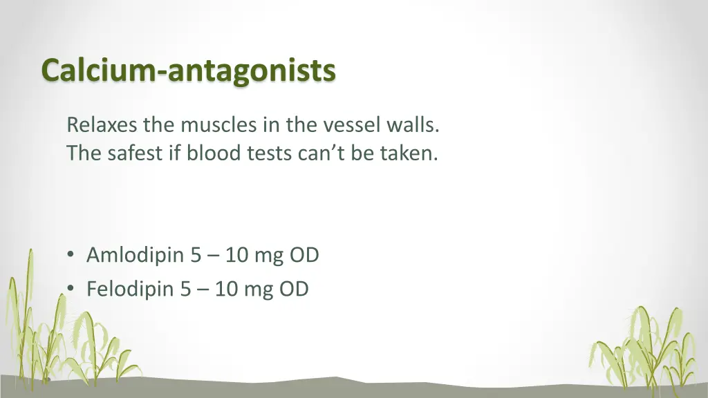 calcium antagonists