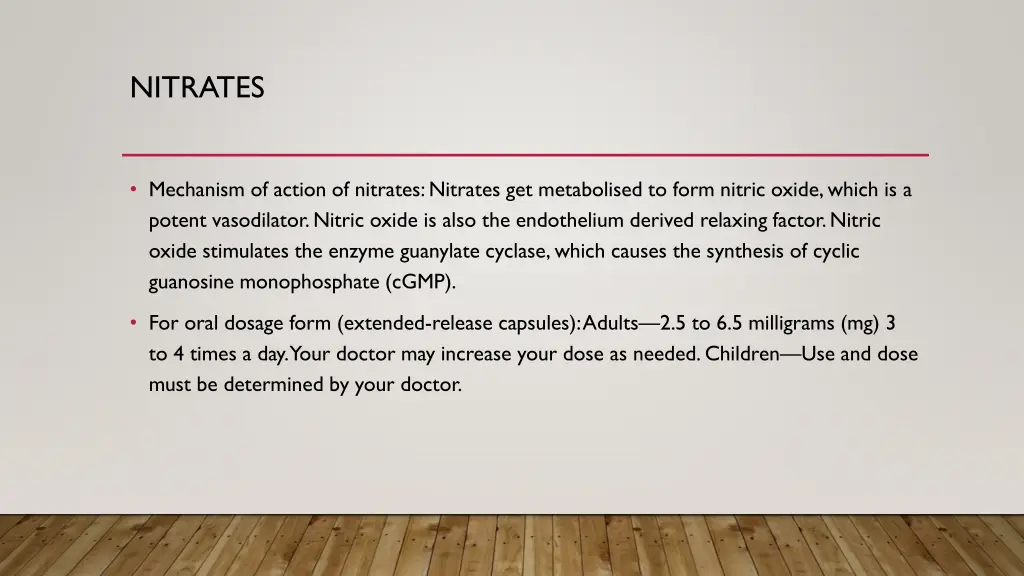 nitrates