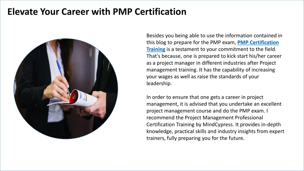 elevate your career with pmp certification