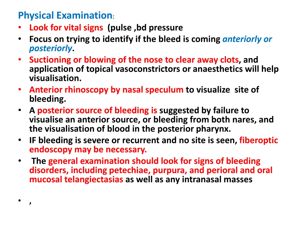 physical examination look for vital signs pulse