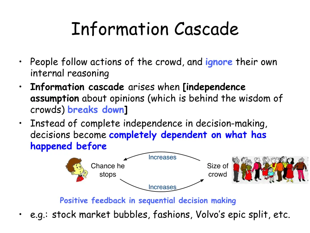 information cascade