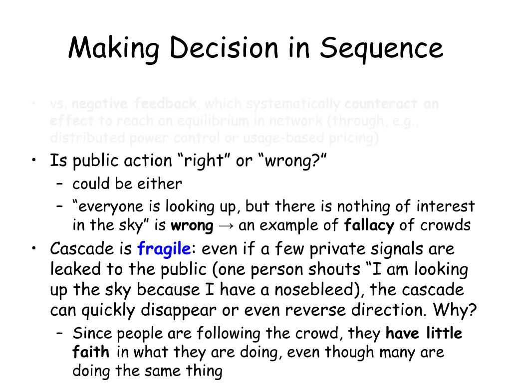 making decision in sequence 2