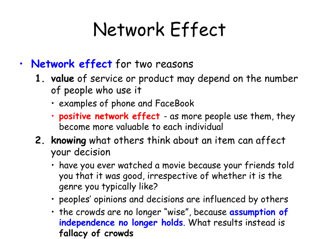 network effect