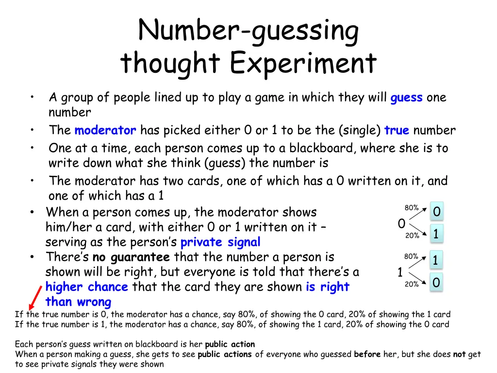 number guessing thought experiment