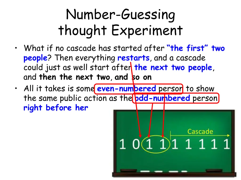 number guessing thought experiment what