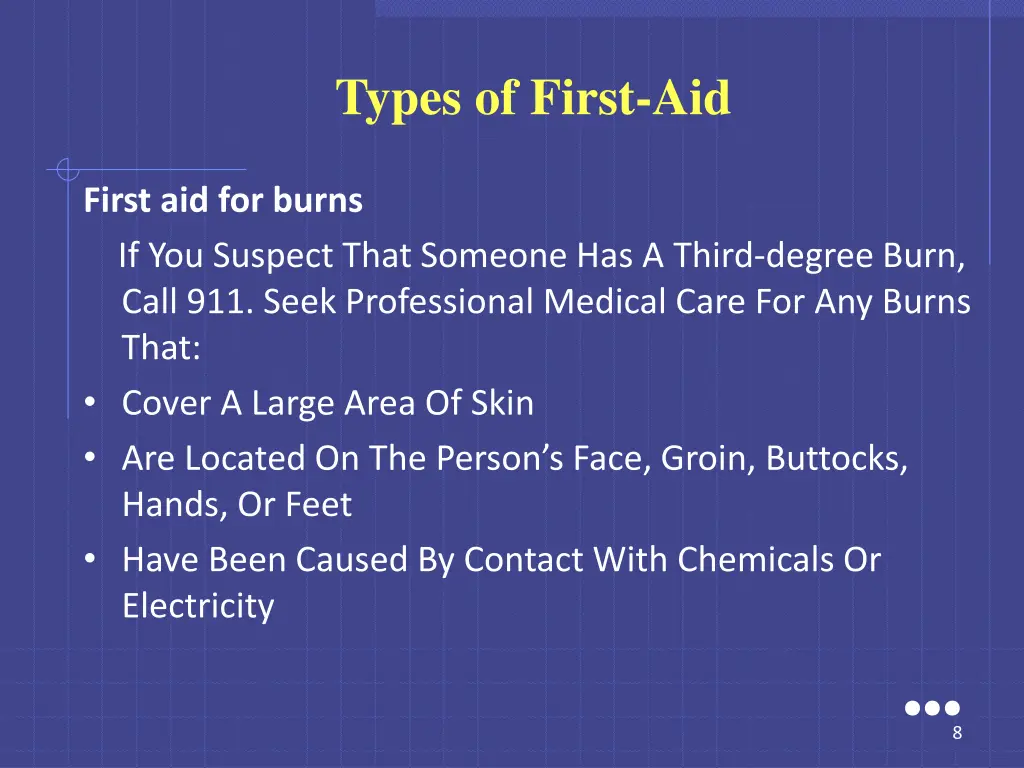 types of first aid 1