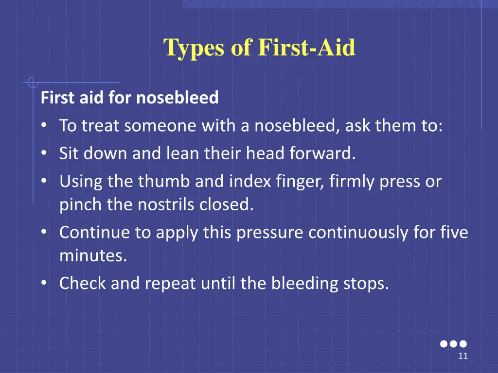 types of first aid 4