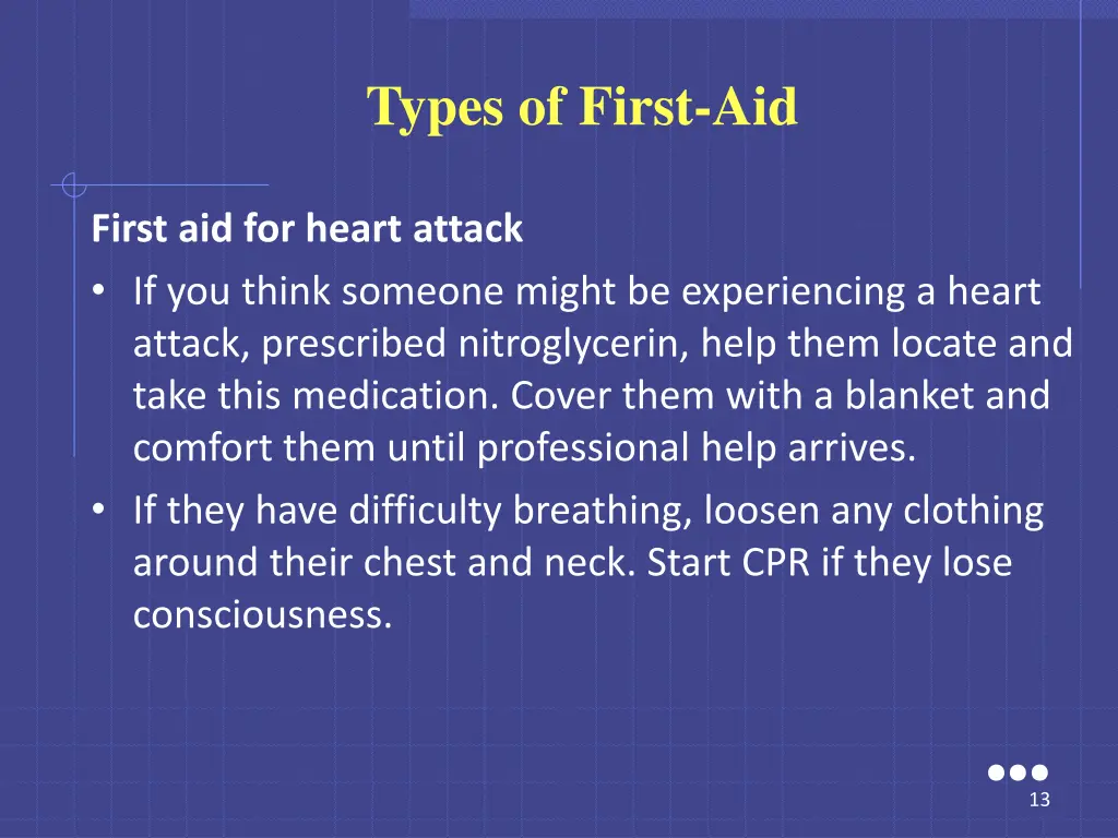 types of first aid 6