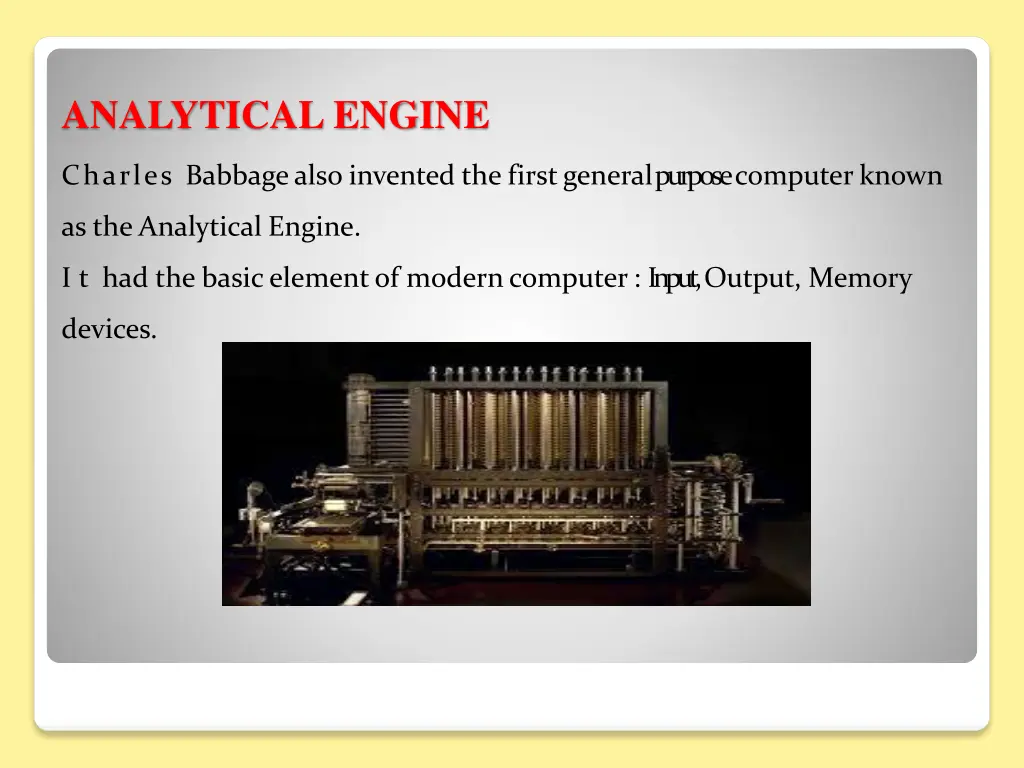 analytical engine