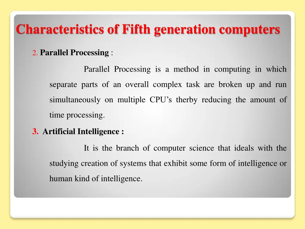 characteristics of fifth generation computers 1