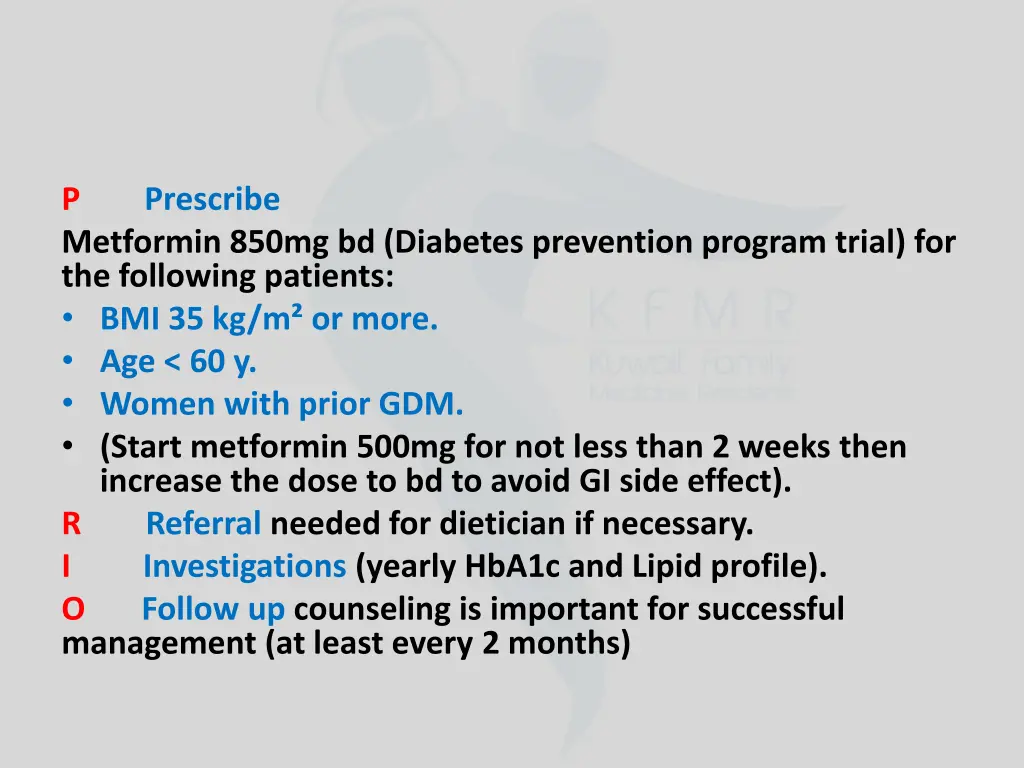 p prescribe metformin 850mg bd diabetes