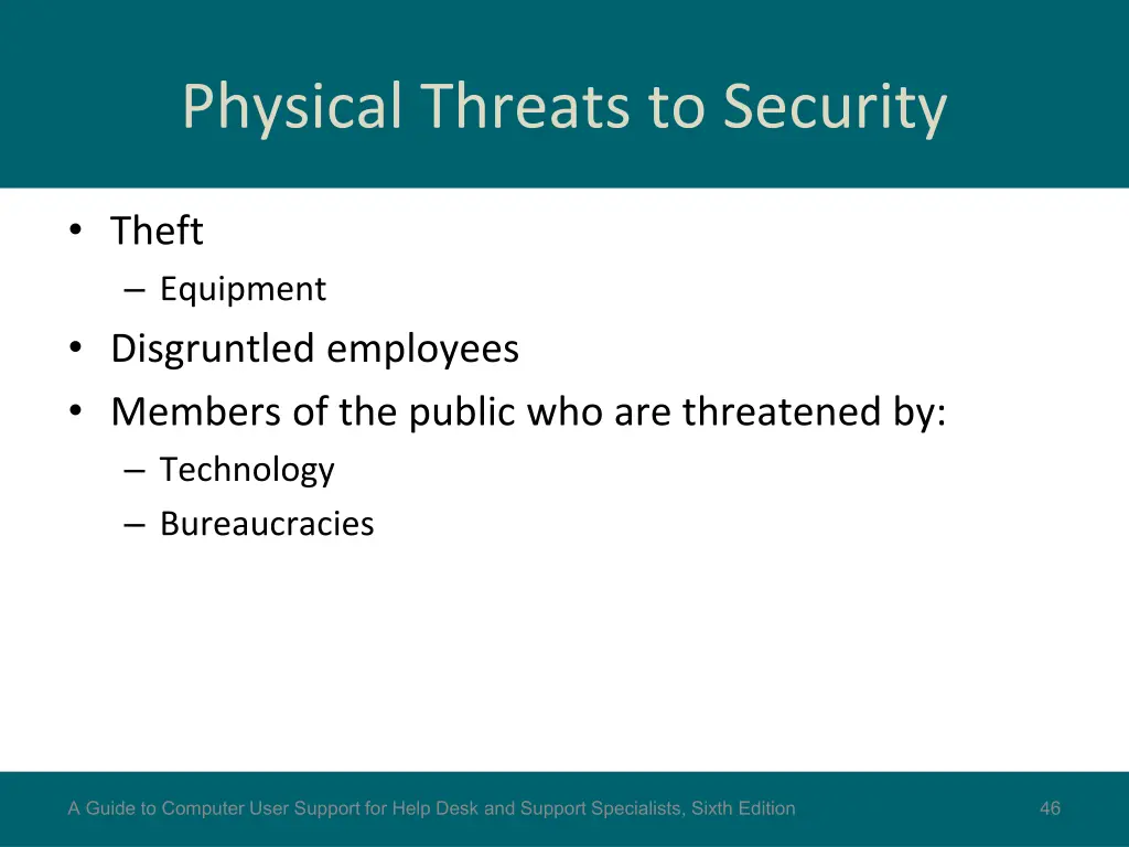 physical threats to security