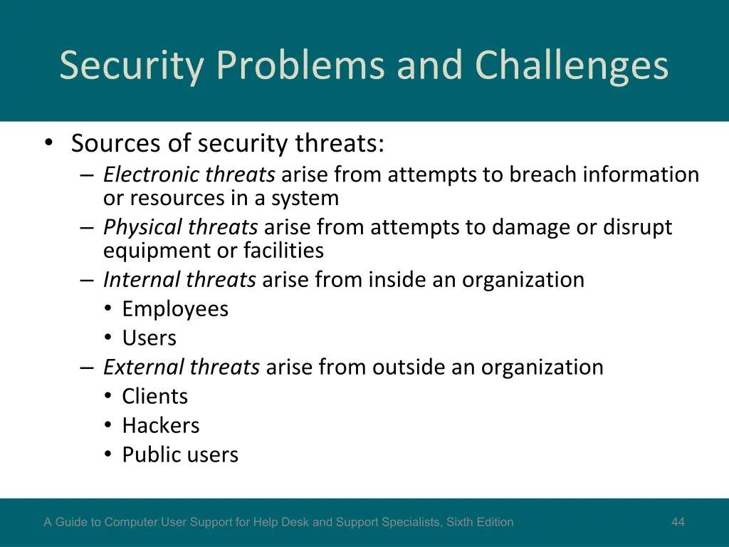 security problems and challenges